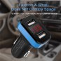 Dual Ports 2.1A USB Car Cigarette Charger Digital LED for iPhone Android 12V
