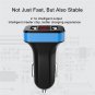 Dual Ports 2.1A USB Car Cigarette Charger Digital LED for iPhone Android 12V