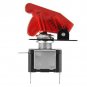 12V 20A Racing Car Boat Truck Illuminated LED Toggle Switch + Red Safety Cover