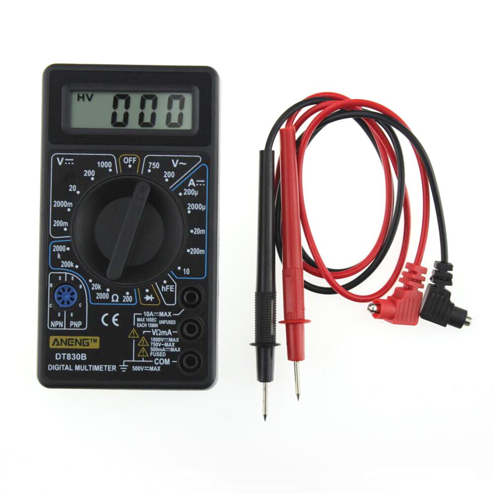 LCD Digital Multimeter Auto Range Voltmeter Ammeter Ohmmeter AC DC Tester DT830B