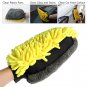 Multi-function 3 in 1 Car Microfiber Wash Gloves Cleaning Wax Detailing Brush