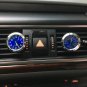 Pair Luminova Quartz Car Clock Watch + Thermometer Air Conditioning Vent Perfume
