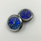 Pair Luminova Quartz Car Clock Watch + Thermometer Air Conditioning Vent Perfume