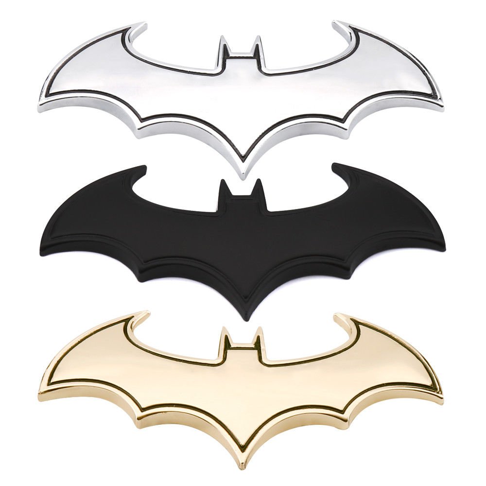 3D Car Stickers Cool Metal Bat Auto Logo Car Styling Metal Batman Badge Emblem