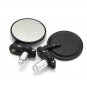Motorcycle Round 7/8" Handle Bar End Mirror Handlebar Rear View Mirrors Black KK