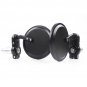 Motorcycle Round 7/8" Handle Bar End Mirror Handlebar Rear View Mirrors Black KK