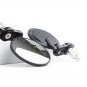 Motorcycle Round 7/8" Handle Bar End Mirror Handlebar Rear View Mirrors Black KK