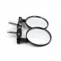 Motorcycle Round 7/8" Handle Bar End Mirror Handlebar Rear View Mirrors Black KK