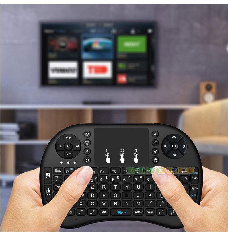 2.4G Mini Wireless Fly Air Keyboard Mouse Remote Touchpad For Android TV BOX/ PC