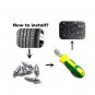 50Pcs Car Stud Wheel Tire Snow Nail Spike Anti-Slip Screws + Installation Tools