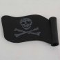 Jolly Roger Pirate Flag Auto Car Antenna Pen Topper Aerial Ball Decor Toy Black