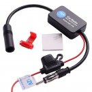 Car Stereo FM&AM Radio Signal Antenna Aerial Signal Amp Amplifier Booster Inline