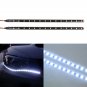 2x 30cm 5050 12LED Flexible LED Strip Light Waterproof DIY Car Auto Decor White