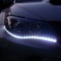 2x 30cm 5050 12LED Flexible LED Strip Light Waterproof DIY Car Auto Decor White