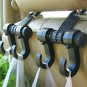 Car Seat Back Headrest Dual Hook Holder Plastic Hanger Fit For Bag Purse Cloth