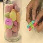 10x Writable Rolls Paper Washi Masking Tape Rainbow Colours Sticky Adhesive