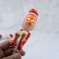 Christmas Boxing Santa Claus Ballpoint Pen with Flash Light Office School Supply