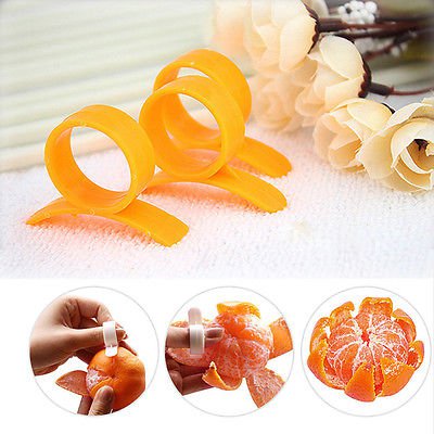Practical Opener Lemon Orange Peeler Slicer Cutter Plastic Kitchen Tool 10PCs