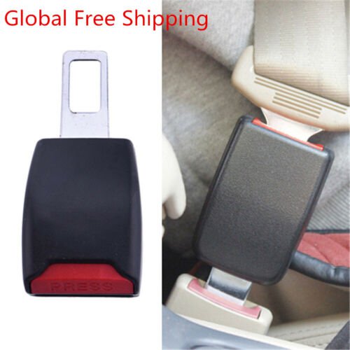 2pcs Car Safety Seat Belt Buckle Extension Extender Clip Alarm Stopper Universal