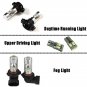 6Pcs White LED Fog Driving DRL Light Bulbs Combo For 2007-2014 Cadillac Escalade