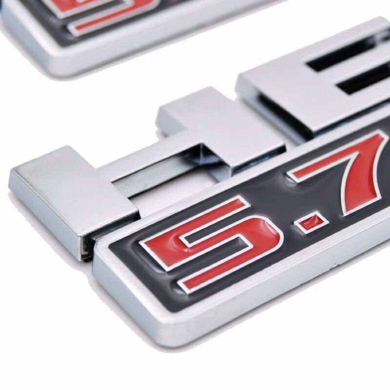 5.7 Liter HEMI Logo Emblem Nameplate Badge Decal Fit For Dodge Ram Jeep ...