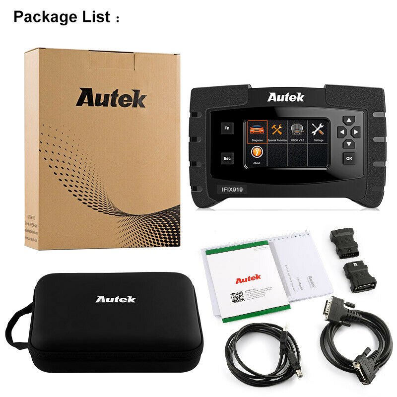 Diesel Gas Full System Vehicles Scanner Diagnostic Tool Original Autek IFIX919