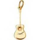 Jeffrey David 14k Gold Acoustic Guitar Charm or Pendant