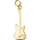 Jeffrey David 14k Gold Electric Guitar Pendant