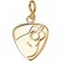 Jeffrey David 14k Gold Guitar Pick Pendant