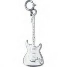 Jeffrey David Sterling Silver Electric Guitar Pendant