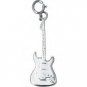 Jeffrey David Sterling Silver Electric Guitar Pendant