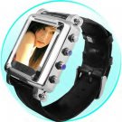 Mens Metallic Watch MP4 Player 2GB - 1.5inch OLED Screen