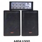 MPA1000  8 Ch powered mixer with digital delay