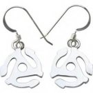 Jeffrey David Silver 45 Adapter Earrings