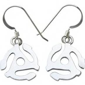 Jeffrey David Silver 45 Adapter Earrings