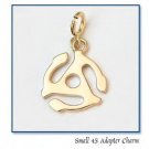 14KT Yellow Gold 45 Adapter Pendant/Charm