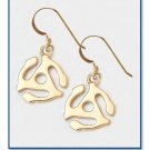 14KT Yellow Gold 45 Adapter Earrings