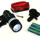 5 LED Warning Headlight Bike Bicycle Accessory Torch