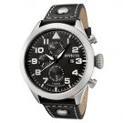 Invicta Men's Invicta II Black Dial Black Calf Leather Watch