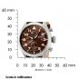 Invicta Men's Invicta II Brown Dial Brown Calf Leather