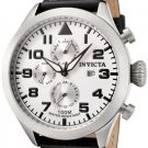 Invicta Men's Invicta II White Dial Black Calf Leather