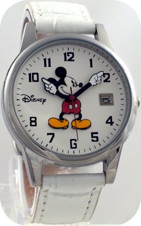 Men's White "nurses  Mickey Mouse Watch