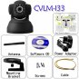IP Surveillance Camera with Angle Control and Motion Detection (Black)