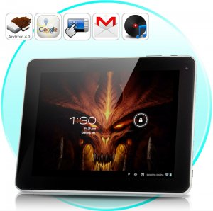 Android 4.0 Tablet PC "Dark Fantasy" - 9.7 Inch HD Display, 16GB, 8000mAh Battery, WiFi N