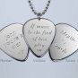 Solid Silver Plectrum Guitar Pick with Strat design.