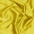 Silk Charmeuse Lemon Yellow 100% Grade A Fabric 19MM PER YARD
