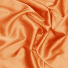 Silk Charmeuse Medium Orange 100% Grade A Fabric 19MM PER YARD