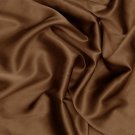 Silk Charmeuse Toffee Brown 100% Grade A Fabric 19MM PER YARD