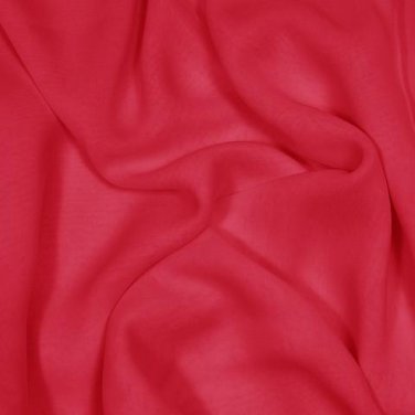 Silk Stretch Chiffon 40/41" 91% Silk / 9% Stretch Chiffon Crimson Red
