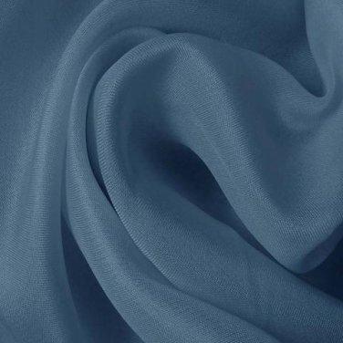 Silk Satin Face Organza Wide 100% Grade A 54/55" Blue Lagoon
